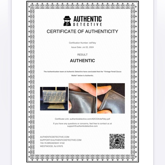 FENDI Brown Mono Canvas Leather Wallet in Authentic Good Used Condition. - Picture 4 of 17